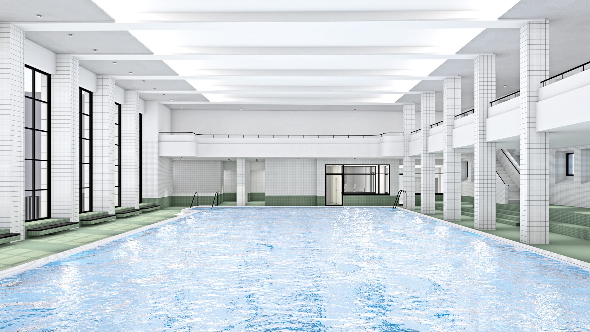 2018 Geschäftshaus mit Hallenbad Rialto, Basel - reuter-architekten.ch